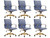 Harris Modern Ergonomic Executive Office Chair, High-Back Leather Conference Desk Chair with Adjustable Height, Tilt Control, 360° Swivel & Gold Frame for Home Office