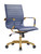 Harris Modern Ergonomic Executive Office Chair, High-Back Leather Conference Desk Chair with Adjustable Height, Tilt Control, 360° Swivel & Gold Frame for Home Office