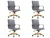 Harris Modern Ergonomic Executive Office Chair, High-Back Leather Conference Desk Chair with Adjustable Height, Tilt Control, 360° Swivel & Gold Frame for Home Office