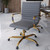 Harris Modern Ergonomic Executive Office Chair, High-Back Leather Conference Desk Chair with Adjustable Height, Tilt Control, 360° Swivel & Gold Frame for Home Office