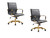 Harris Modern Ergonomic Executive Office Chair, High-Back Leather Conference Desk Chair with Adjustable Height, Tilt Control, 360° Swivel & Gold Frame for Home Office