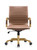Harris Modern Ergonomic Executive Office Chair, High-Back Leather Conference Desk Chair with Adjustable Height, Tilt Control, 360° Swivel & Gold Frame for Home Office