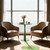 Modern Acrylic Side Table, Round Clear End Table for Living Room,Bedroom Lobby and Office Easy Assembly (Green, Large)