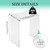 Acrylic Anti-Skip Shower Bench, Clear Shower Stool for Inside Shower, Modern Shower Chair with Curved Seat & Water Leaking Hole 300LBS Weight Capacity