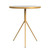 Marble Top End/Side Round Table with Gold Base