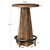Bar Table, 37.4" High Round Pub Table for Small Bars, Dining Room, Kitchen, Rustic Brown (Only Table)