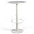 42" Tall Modern Industrial Bar Table-23.6" Dia Round Metal Top Standing Pub Cocktail Bistro Table-Indoor Outdoor Patio-Commercial Grade, Heavy Duty (White)