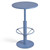 42" Tall Modern Industrial Bar Table-23.6" Dia Round Metal Top Bar Height Adjustable Standing Pub Table-Dining Room Bistro Table-Cocktail Use (Pigeon Blue)