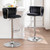 Velvet Bar Stools Set of 2, Swivel Counter Height Bar Stools with Back, Adjustable Woven Barstools for Kitchen Island, Pub, Club (Black)