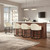 Counter Height Bar Stools Set of 3,Modern Counter Height Bar Stools,PU Leather Upholstered Barrel Barstools with Backs,26'' Kitchen Island Chairs,Metal Black Frames,Beige White Leather