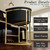 Modern Counter Height Bar Stools,Bar Stools Set of 2,PU Leather Upholstered Barrel Barstools with Backs and Arms,26'' Kitchen Island Chairs,Mirror Champagne Gold Base,Ink Black Leather