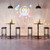 2 Pcs Bar Table, Height-Adjustable Round Pub Table 27-35.4 Inches with Sturdy Base, Modern Style, Easy to Assemble, Suitable for Small Space, Rustic Brown and Black BF58BTP201G1