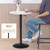 Bar Table, Height-Adjustable Round Pub Table 27-35.4 Inches with Sturdy Base, Modern Style, Easy to Assemble, Suitable for Small Space, White BW58BT01G1
