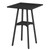 Bar Table, 2-Tier High Top Pub Table, Counter Height Table with Storage, Small Kitchen Dining Table, 36.6" High Bar Table for Living Room Party, Easy to Assemble, Black BB51BT01