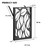 Table Legs 28 inch, Metal Dining Table Base, Heavy Duty Desk Legs,Industrial Modern Furniture Legs Set of 2 with Laser Engraving Design (C)