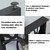 Table Legs 28 inch, Metal Dining Table Base, Heavy Duty Desk Legs,Industrial Modern Furniture Legs Set of 2 with Laser Engraving Design (B)