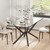30 Inch Metal Table Base for Dining Room, Heavy Duty Table Legs for Glass, Marble, and Wood Tops, Furniture Legs for Home,Kitchen,Office (Black)
