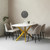 Modern Table Base Gold 29" Metal Dining Table Legs with Suction Cups, Desk Base for Marble,Glass,Wood Top, Furniture Legs for Coffee Table, Home,Kitchen, Office (Gold)