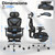 Ergonomic Mesh Office Chair, Home Desk Chair with Adjustable Lumbar Support, 3D Headrest and Armrests, Reclining Big and Tall High Back Computer Gaming Chair for Man Women, 350lbs, Black