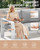 Oversized Aluminum Outdoor Furniture Set, Extra Large Patio Furniture Sofa Set 4.8” Widened Armrest & Ultra-Thick Cushions, 5 Pcs Modern Patio Sectional for Backyard, Porch, White