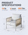 Aluminum Outdoor Patio Furniture 2 Pcs Armchair, All-Weather Metal Modern Outside Furniture with Washable Thick Cushion, HDPE Woven Rope Rattan Bistro Sofa Chair, Garden/Backyard/Porch, Silver