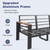 Aluminum Patio Furniture Set with Umbrella 7 Seats, Oversized Outdoor Sectional with Washable Thick Cushions, Coffee Table and Waterproof Cover, Patio Conversation Sets for Porch, Balcony, Deck