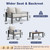Aluminum Patio Furniture Set 4 Seats, Oversized Outdoor Sectional with Washable Thick Cushions, Coffee Table and Waterproof Cover, Patio Conversation Sets for Porch, Balcony, Deck