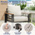 Aluminum Patio Furniture Set 3 Seats, Oversized Outdoor Sectional for Porch, Balcony, Deck