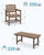 Patio Dining Table Sets 5-Piece, Outdoor HDPE Dining Furniture Set with Umbrella Hole Cut-Out Table and 4 Chairs, All Weather Dining Set for Lawn, Garden, Backyard, Poolside, Brown