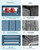 Patio Table Set, Outdoor HDPE Dining Furniture with Umbrella Hole, All Weather for Lawn, Garden, Backyard, Poolside, Blue