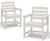 Patio Dining Chair Set of 2, White