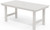 Outdoor Dining Table for 6, 67" Rectangle Patio Dining Table with Umbrella Hole, White
