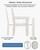 5-Piece Outdoor Dining Set, HDPE All-Weather Patio Table and Chairs Set for 4, Outdoor Patio Furniture Sets with Umbrella Hole for Outside, Deck, Backyard, Garden (White)