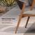 7-Piece Patio Dining Set Outdoor Furniture Rectangular Table and Chairs Set with Aluminum Frame and Teak-Finish for Garden Deck Backyard Kitchen Deep Teak Outdoor Set