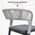 11 Pieces Outdoor Dining Set Patio Table and Chairs Set Aluminum Wicker Rattan Patio Furniture Set for Lawn Garden Porch Beige Marble Color Outdoor Set