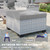 13-Piece Patio Furniture Set, Outdoor Patio Furniture with Swivel Chairs Set, Ottomans, 55,000 BTU Fire Pit Table, Modular Patio Sofa, Dual-Strand Wicker Rattan, Rust-Resistant Frame, Grey