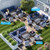 11-Piece Patio Furniture Set, Outdoor Patio Furniture with Fire Pit Table, Swivel Chairs Set, Thick Cushions, Modular Patio Sofa, Dual-Strand Wicker Rattan, Rust-Resistant Frame, Navy Blue
