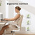 Office Chair Adjustable Desk Chair Mid Back Executive Comfortable Fabric Ergonomic Back Support Home Computer Chair with Padded Flip-up Armrest Swivel Wheels (Beige)