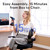 Office Chair，Ergonomic Mesh Desk Chair,Flip-Up Arms,Adjustable Height,Breathable Mesh Back & Thick Cushion Seat,360°Swivel Rolling Computer Chair,BIFMA Certified,Supports 300 lbs(Blue)