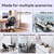 Office Chair，Ergonomic Mesh Desk Chair,Flip-Up Arms,Adjustable Height,Breathable Mesh Back & Thick Cushion Seat,360°Swivel Rolling Computer Chair,BIFMA Certified,Supports 300 lbs(Gray)