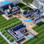 9-Piece Patio Furniture Set, Outdoor Sectional with Ottomans, Modular Patio Sofa, Dual-Strand Wicker Rattan, Rust-Resistant Frame, Backyard Furniture for Garden, Deck, Navy Blue