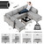 9-Piece Patio Furniture Set, Outdoor Sectional with Ottomans, Modular Patio Sofa, Dual-Strand Wicker Rattan, Rust-Resistant Frame, Backyard Furniture for Garden, Deck, Gray