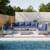 7-Piece Patio Furniture Set, Outdoor Sectional with Thick Cushions, Modular Patio Sofa, Dual-Strand Wicker Rattan, Rust-Resistant Frame, Backyard Furniture for Garden, Deck, Navy Blue