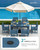 Patio Dining Sets for 8, Outdoor Dining Sets for 8 Person with 2 Umbrella Hole Cut-Out Rectangular Tables and 8 Chairs, HDPE Dining Sets for Garden, Backyard, Poolside, Blue