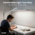 3,500 Lumens LED Desk Lamp with Base – 45W Dimmable | CCT - Adjustable Color Temperature | 3 Light Modes | 540 SMD LEDs | Reading, Craft, Workbench & Office (White-4, 26-Inch Wide Shade)