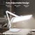 3,500 Lumens LED Desk Lamp with Base – 45W Dimmable | CCT - Adjustable Color Temperature | 3 Light Modes | 540 SMD LEDs | Reading, Craft, Workbench & Office (White-4, 26-Inch Wide Shade)