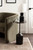 Whelan Modern Metal Round Side Table, 14 x 14 x 24, Gunmetal and Black, Transitional Sculptural Indoor Plant Stand for Living Room End Table or Bedroom Nightstand