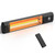 34" Wall-Mounted Electric Patio Heater, 1500W Infrared Outdoor Heater with Motion Sensor & Remote, IPX5 Waterproof, 9 Heat Levels, 9H Timer, Indoor Garage Backyard Deck Patio Heaters