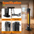 Outdoor Electric Patio Heater, 34- inch Outdoor Electric Patio Heater, 1500W Instant Heating, 3 Heat Levels, Tip-Over & Overheat Protection, IPX5 Waterproof Portable Garage Heater Porch Indoor