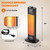 Outdoor Electric Patio Heater, 27- inch Outdoor Electric Patio Heater, 1200W Instant Heating, 2 Heat Levels, Tip-Over & Overheat Protection, IPX5 Waterproof Tower Space Heater